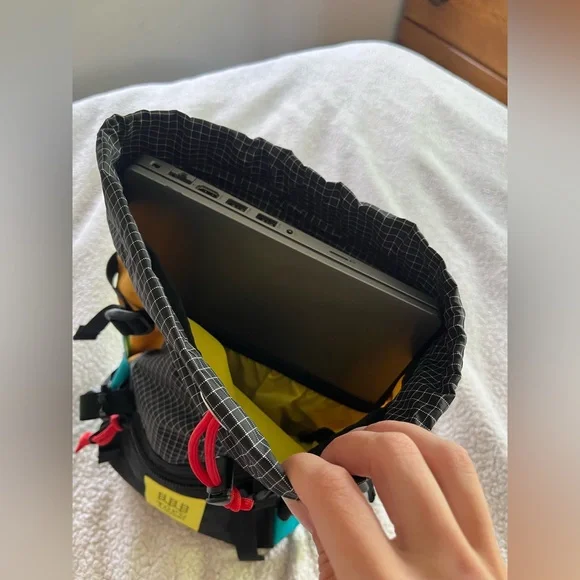 Like New! Topo Designs Mini Rover Backpack Ripstop/Black/Purple Retro Unisex - Picture 11 of 15